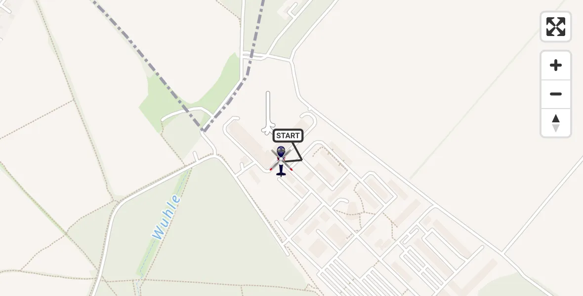 Flugroute Polizeihubschrauber Ahrensfelde Hubschrauberlandeplatz - Ahrensfelde Hubschrauberlandeplatz, 08 September 2026, 10:41