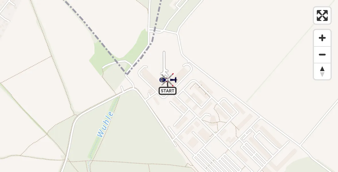 Flugroute Polizeihubschrauber Ahrensfelde Hubschrauberlandeplatz - Ahrensfelde Hubschrauberlandeplatz, 08 September 2026, 10:45