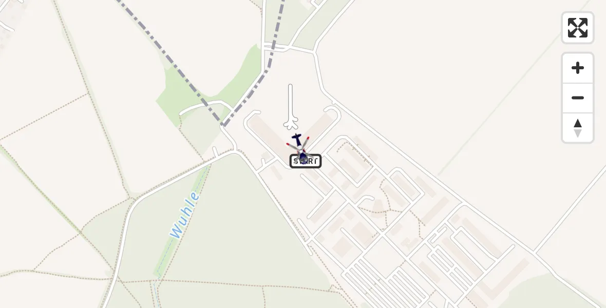 Flugroute Polizeihubschrauber Ahrensfelde Hubschrauberlandeplatz - Ahrensfelde Hubschrauberlandeplatz, 08 September 2026, 10:48