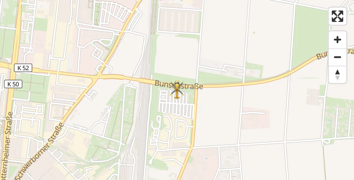 Flugroute Rettungshubschrauber Erfurt - Erfurt, 08 September 2026, 12:27