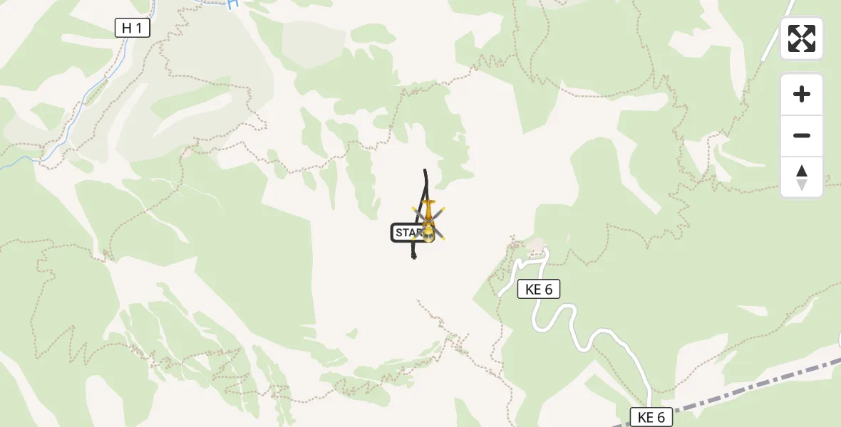 Flugroute Rettungshubschrauber Grainau - Grainau, 08 September 2026, 12:36