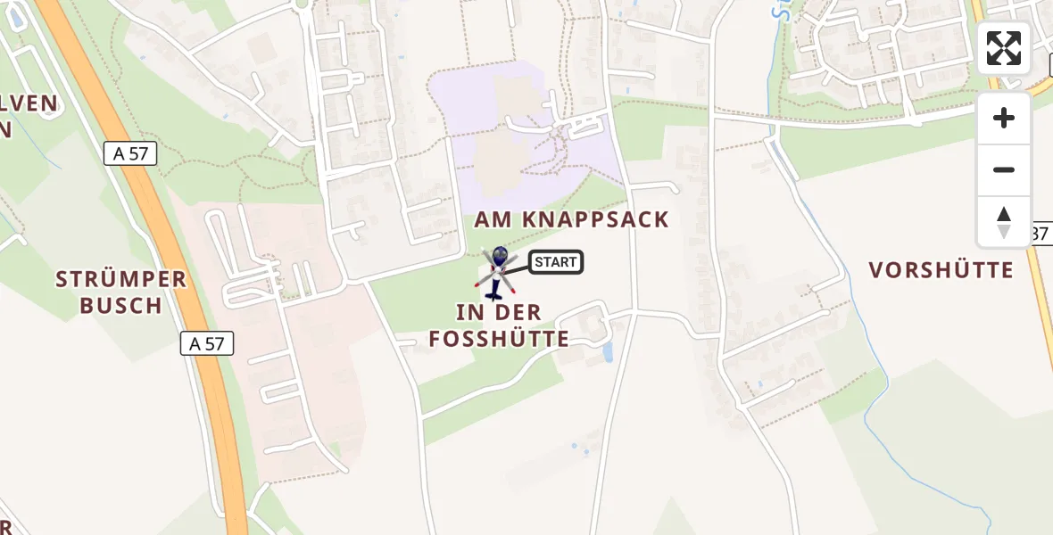 Flugroute Polizeihubschrauber Meerbusch - Meerbusch, 08 September 2026, 17:14
