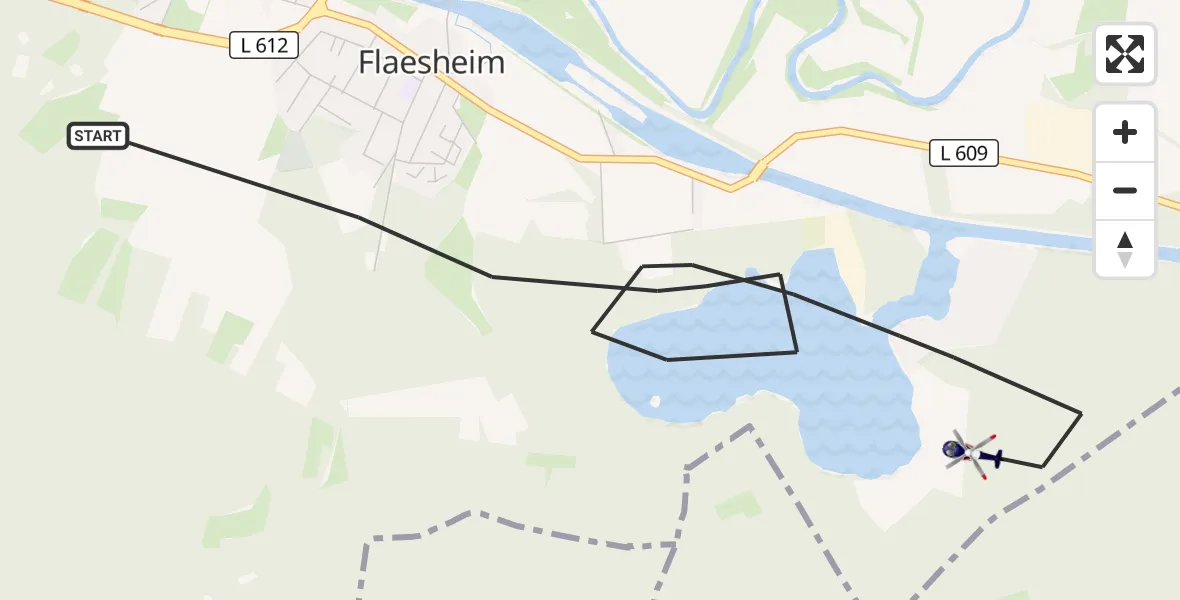 Flugroute Polizeihubschrauber Haltern am See - Haltern am See, 09 September 2026, 10:27