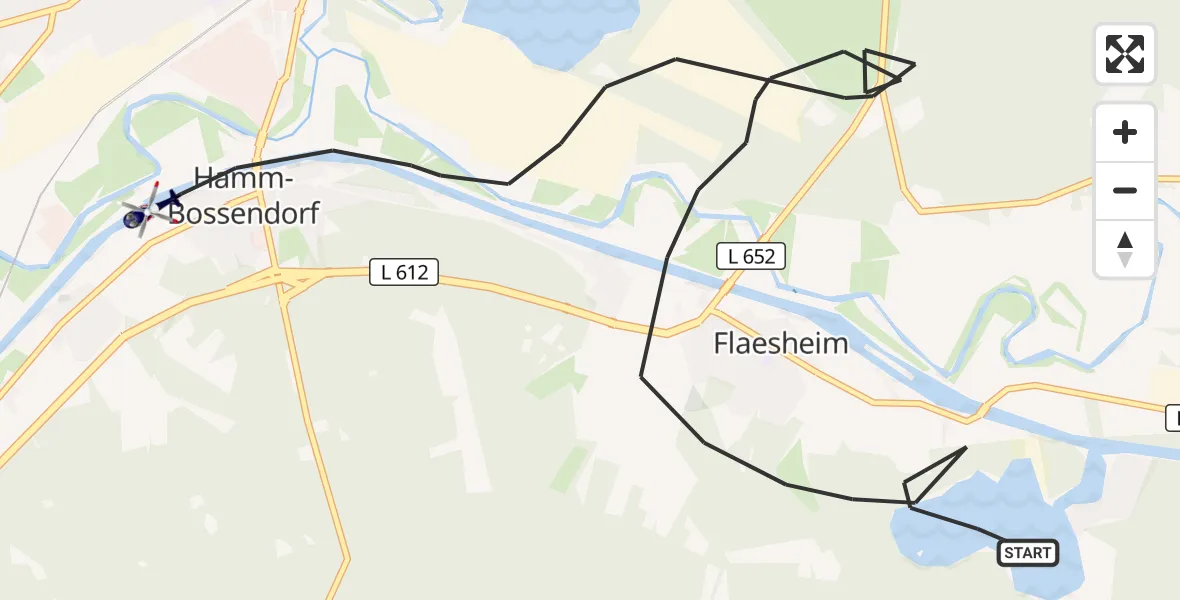 Flugroute Polizeihubschrauber Haltern am See - Haltern am See, 09 September 2026, 10:39