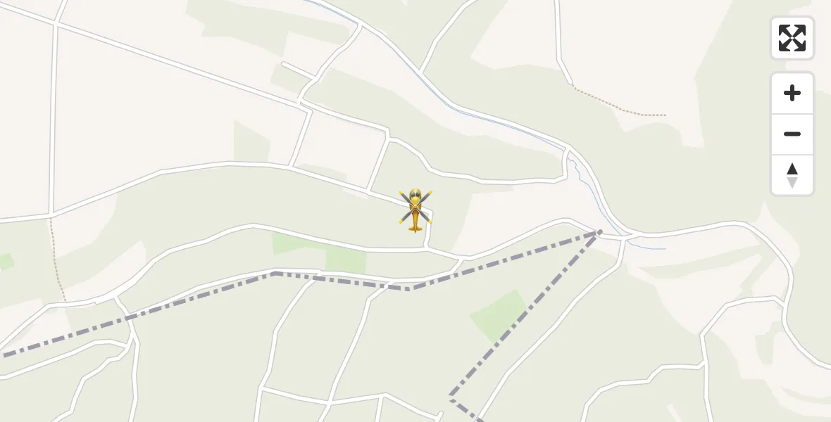 Flugroute Rettungshubschrauber Blankenhain - Blankenhain, 09 September 2026, 10:53