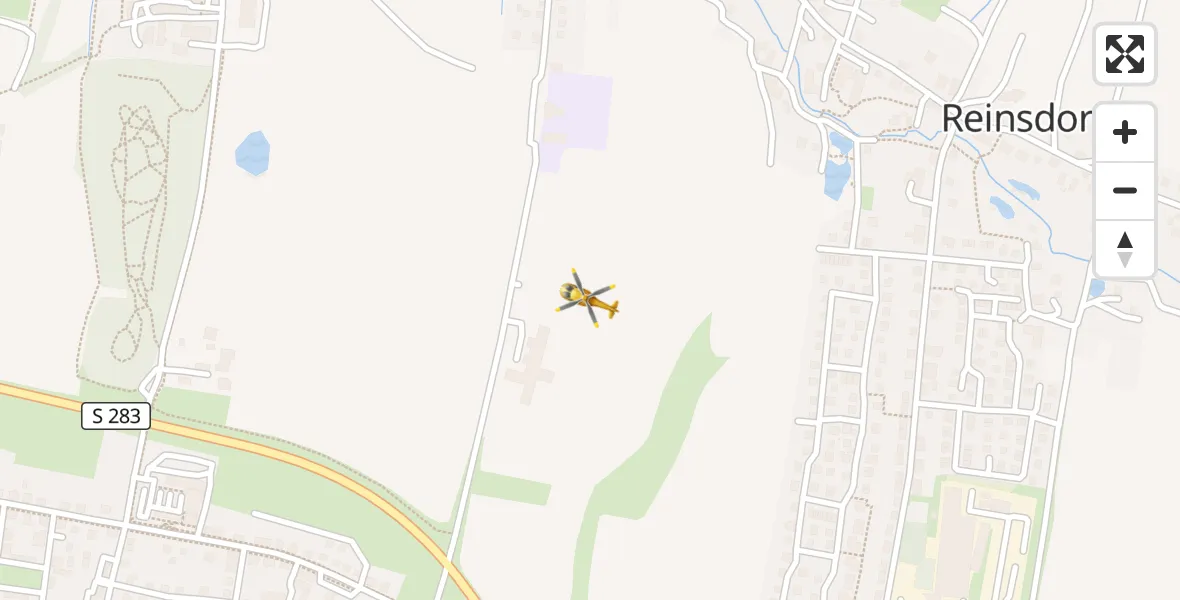 Flugroute Rettungshubschrauber Reinsdorf - Reinsdorf, 10 September 2026, 07:16