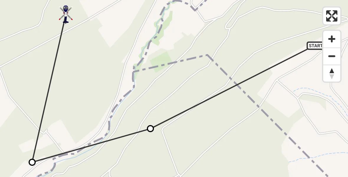 Flugroute Polizeihubschrauber Lind - Kirsbach, 10 September 2026, 08:54