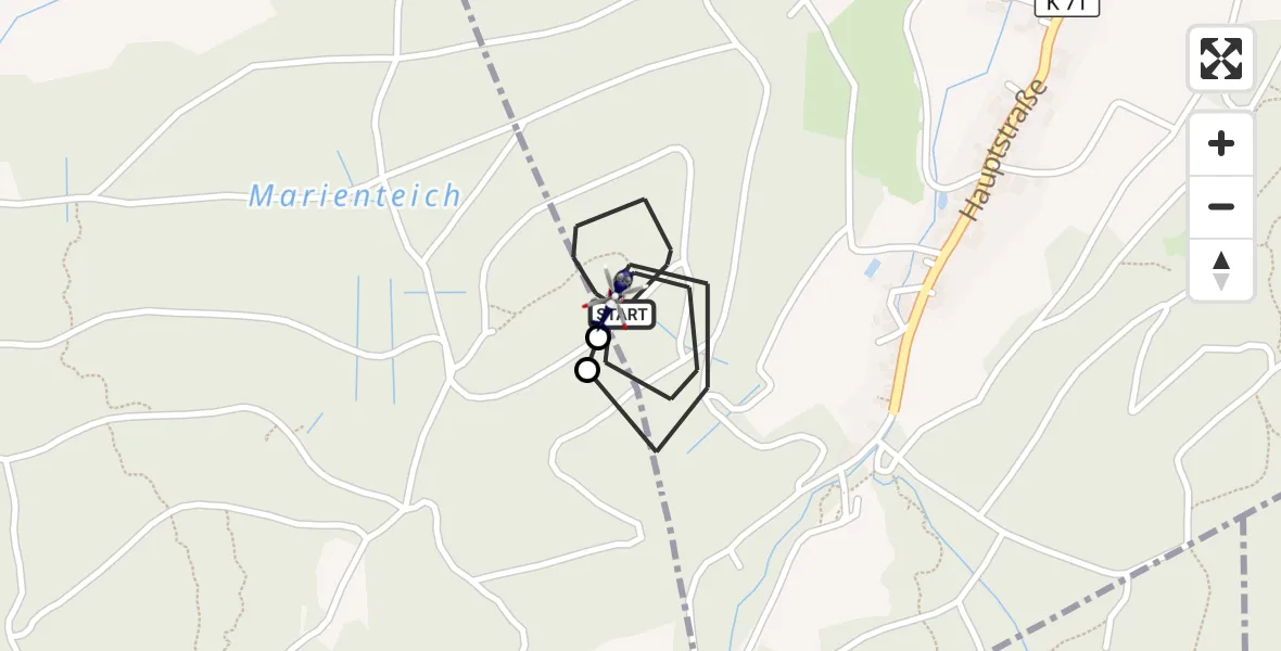 Flugroute Polizeihubschrauber Fischbachtal - Fischbachtal, 10 September 2026, 09:50