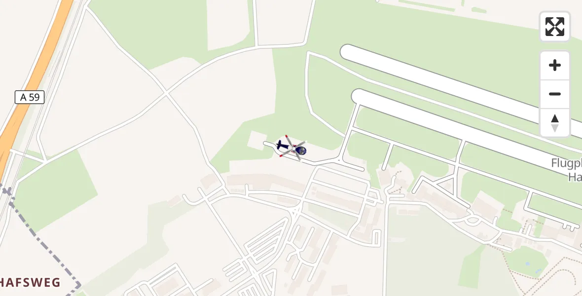 Flugroute Polizeihubschrauber Sankt Augustin - Sankt Augustin, 10 September 2026, 11:56