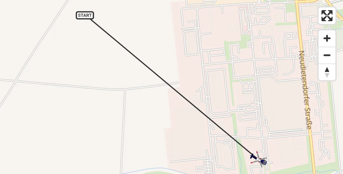 Flugroute Polizeihubschrauber Amt Wachsenburg - Amt Wachsenburg, 10 September 2026, 12:59