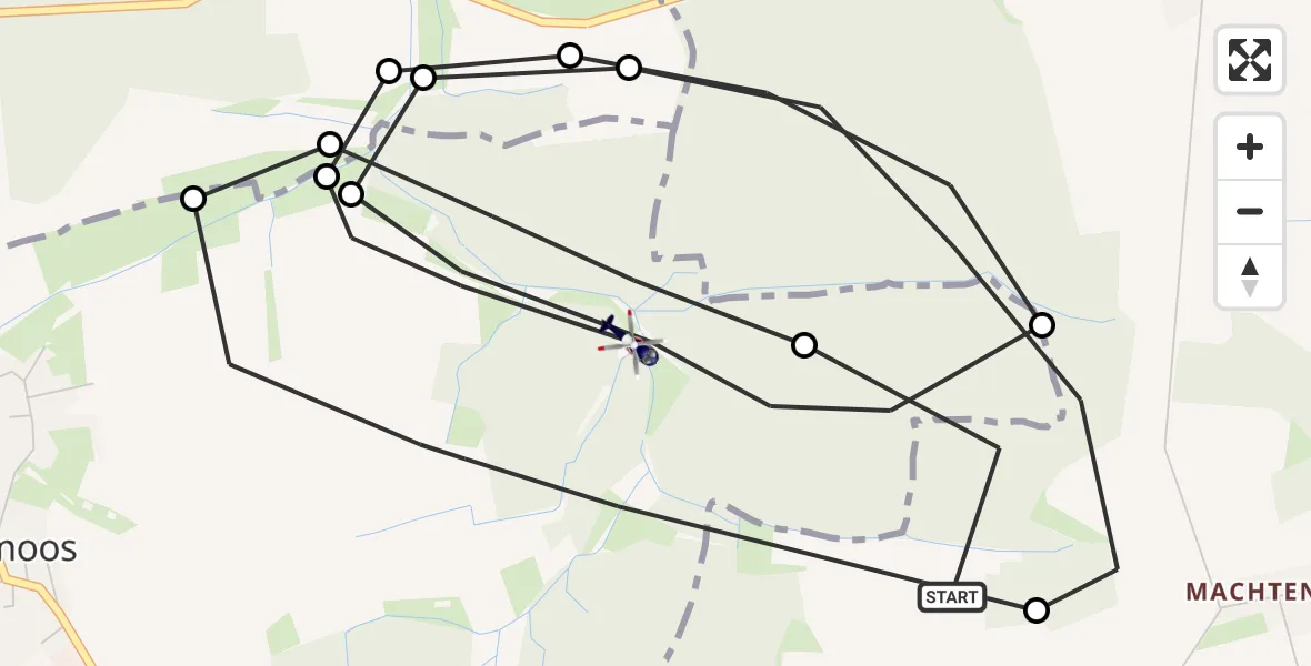 Flugroute Polizeihubschrauber Schwabhausen - Sulzemoos, 10 September 2026, 19:04