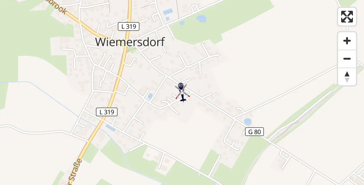 Flugroute Polizeihubschrauber Wiemersdorf - Wiemersdorf, 11 September 2026, 19:20