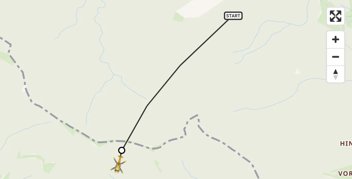 Flugroute Rettungshubschrauber Schwaigen - Oberammergau, 12 September 2026, 11:35