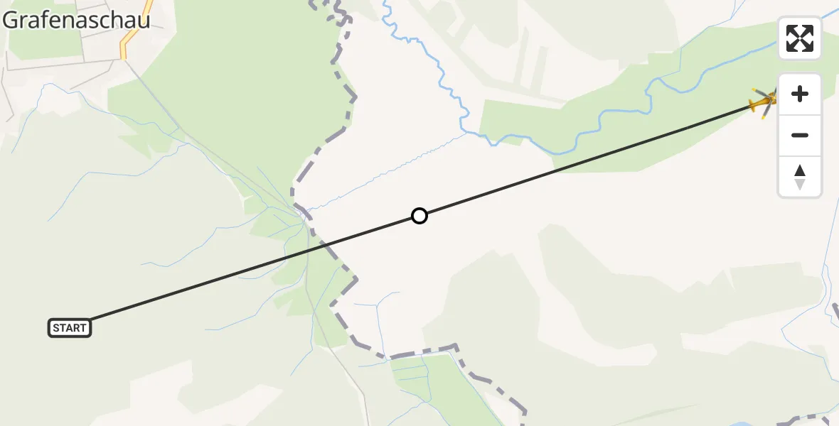 Flugroute Rettungshubschrauber Schwaigen - Murnau a.Staffelsee, 12 September 2026, 12:01