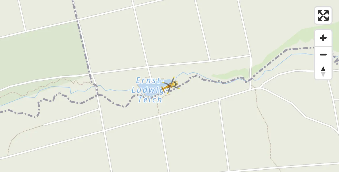 Flugroute Rettungshubschrauber Darmstadt - Darmstadt, 13 September 2026, 07:14