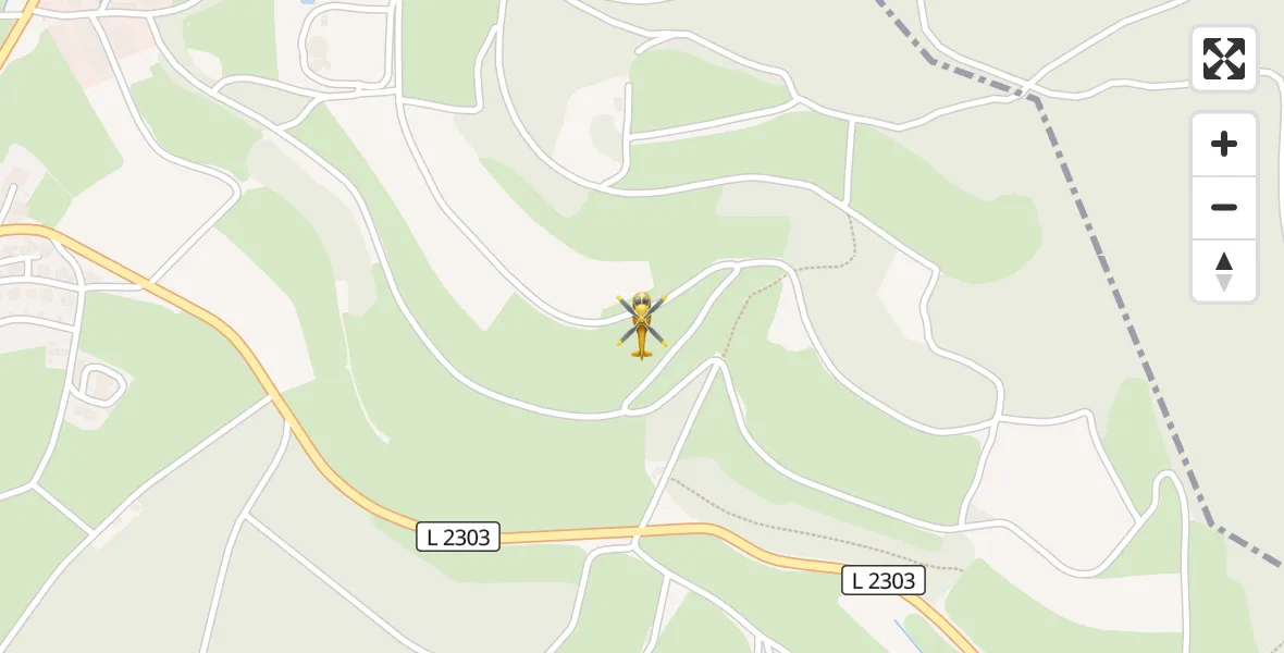 Flugroute Rettungshubschrauber Jossgrund - Jossgrund, 13 September 2026, 11:16
