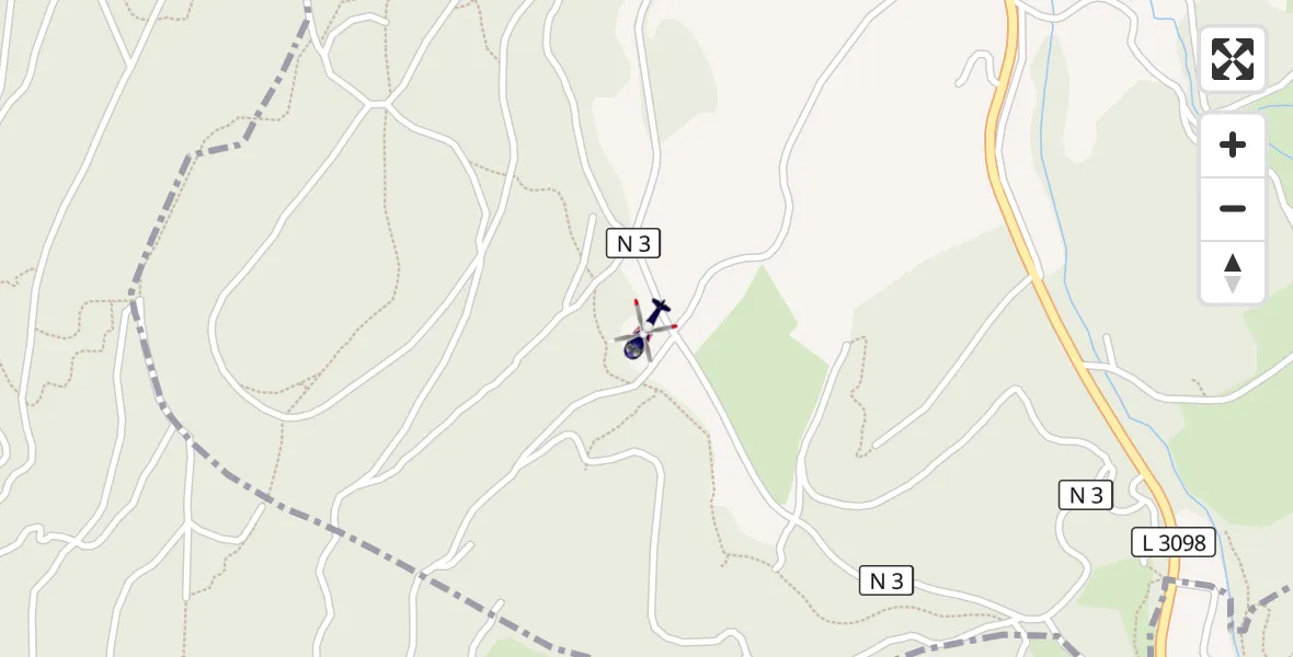 Flugroute Polizeihubschrauber Mühltal - Mühltal, 13 September 2026, 12:19