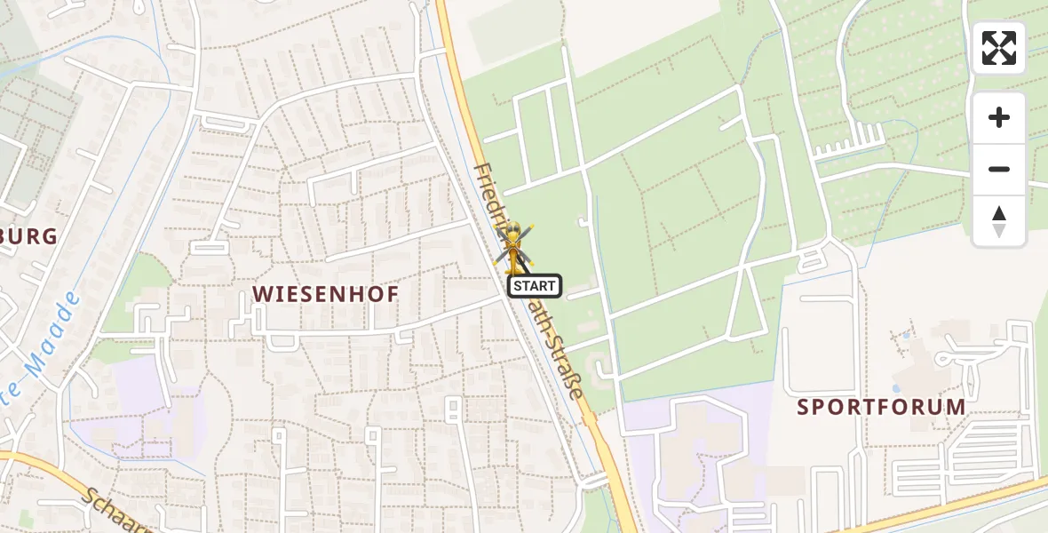 Flugroute Ambulanzhubschrauber Wilhelmshaven - Wilhelmshaven, 13 September 2026, 15:01