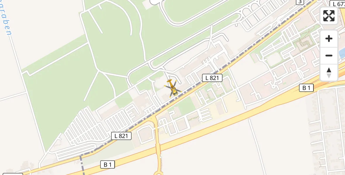 Flugroute Rettungshubschrauber Dortmund Flughafen - Dortmund Flughafen, 13 September 2026, 16:44