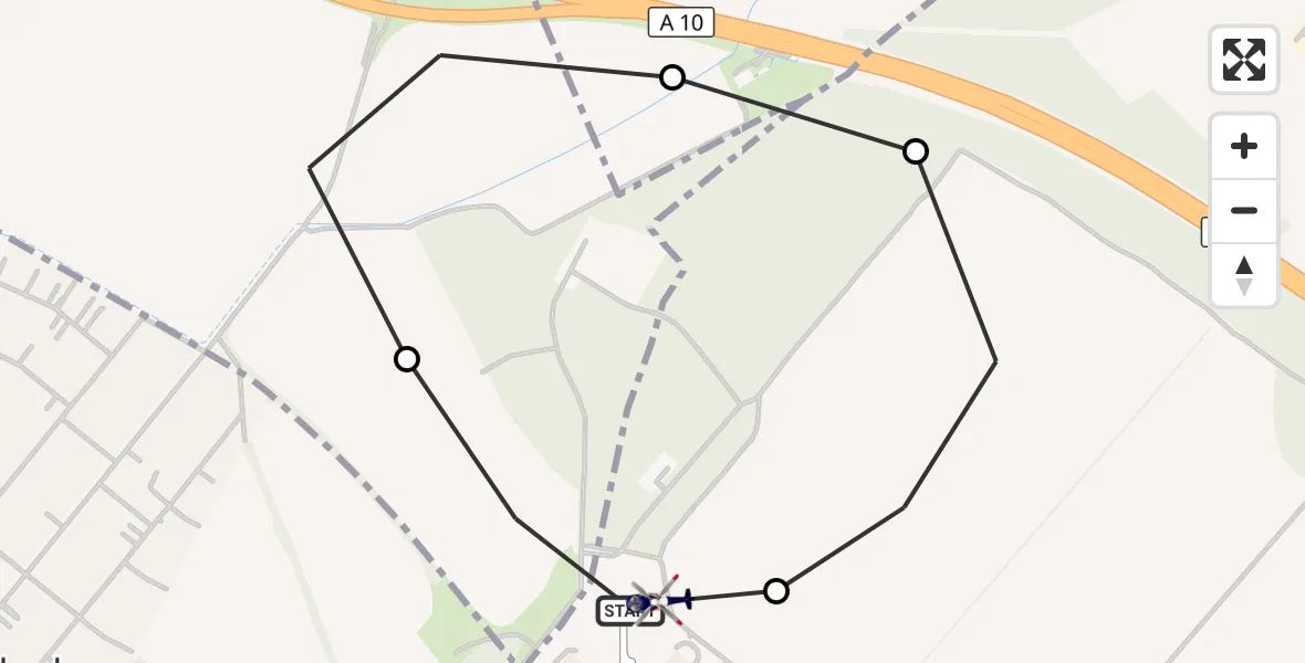 Flugroute Polizeihubschrauber Ahrensfelde Hubschrauberlandeplatz - Ahrensfelde Hubschrauberlandeplatz, 13 September 2026, 23:34