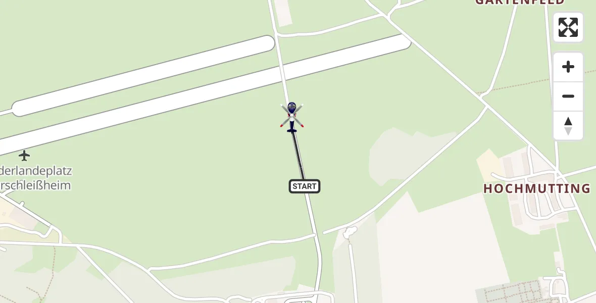 Flugroute Polizeihubschrauber Oberschleissheim Hubschrauberlandeplatz - Oberschleissheim Hubschrauberlandeplatz, 14 September 2026, 06:01