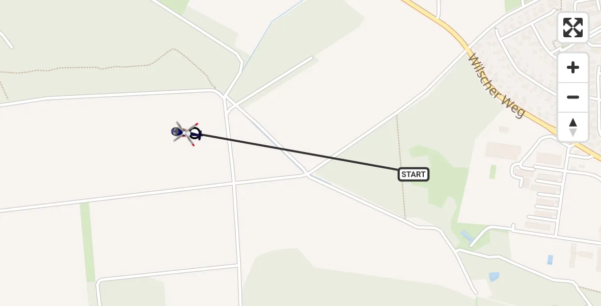 Flugroute Polizeihubschrauber Gifhorn Bundespolizei Hubschrauberlandeplatz - Gifhorn, 14 September 2026, 12:41