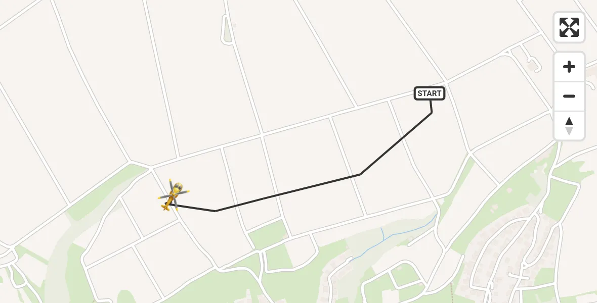 Flugroute Rettungshubschrauber Theilheim - Theilheim, 15 September 2026, 05:44