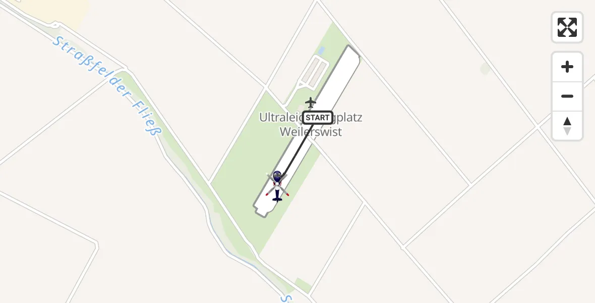 Flugroute Polizeihubschrauber Weilerswist UL - Weilerswist UL, 15 September 2026, 06:03