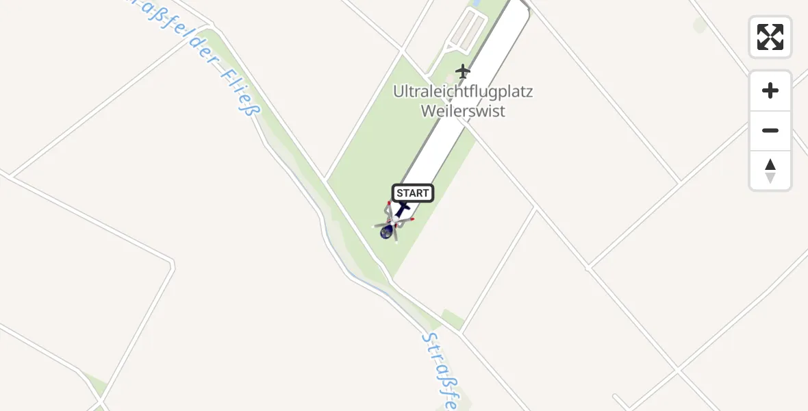 Flugroute Polizeihubschrauber Weilerswist UL - Weilerswist UL, 15 September 2026, 06:11
