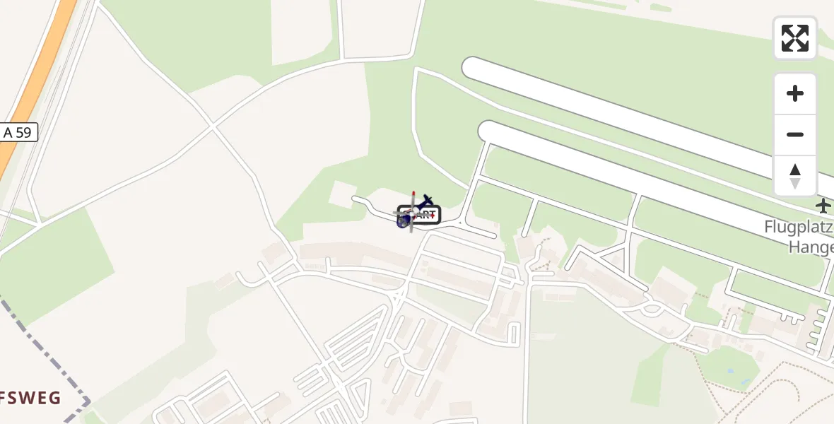 Flugroute Polizeihubschrauber Sankt Augustin - Sankt Augustin, 15 September 2026, 06:56