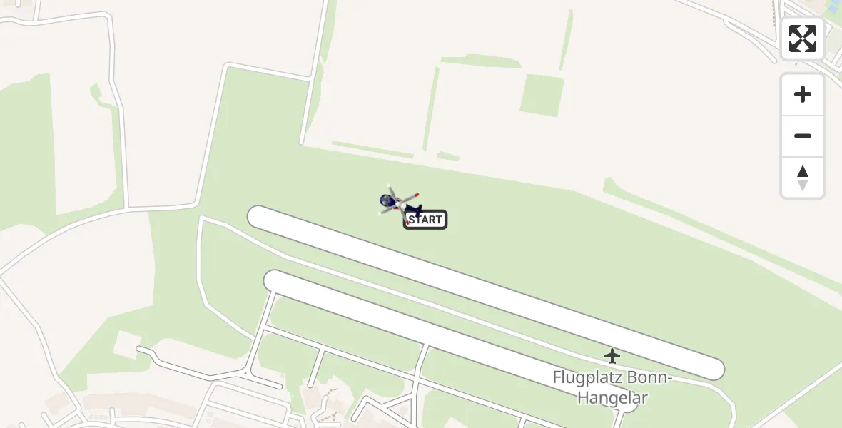 Flugroute Polizeihubschrauber Bonn-Hangelar Flugplatz - Bonn-Hangelar Flugplatz, 15 September 2026, 07:32