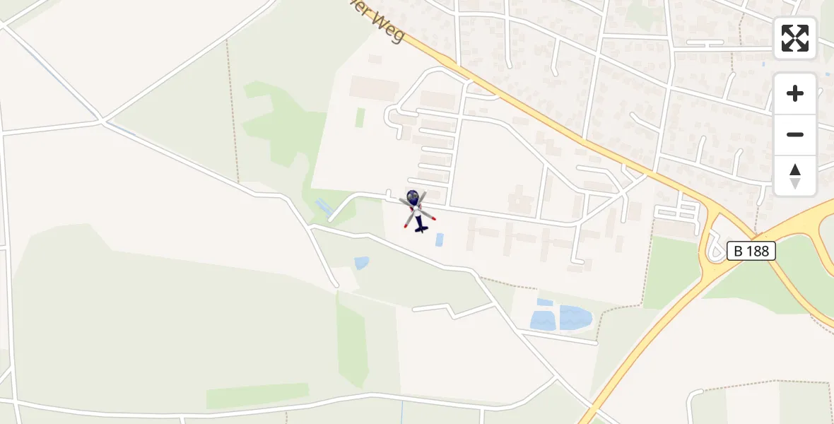 Flugroute Polizeihubschrauber Gifhorn Bundespolizei Hubschrauberlandeplatz - Gifhorn Bundespolizei Hubschrauberlandeplatz, 15 September 2026, 08:35