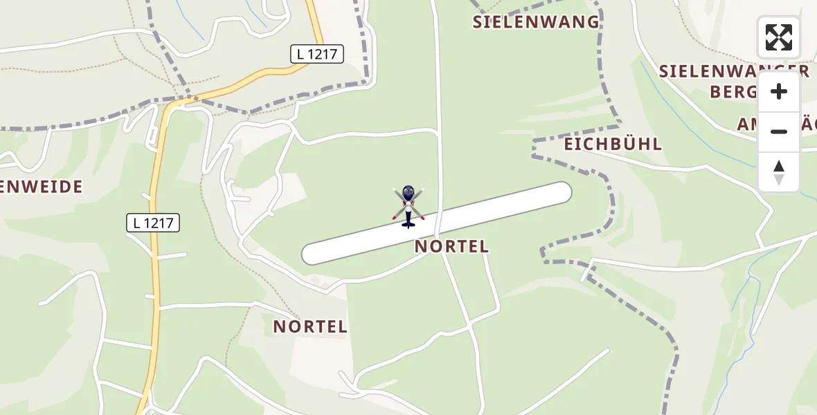 Flugroute Polizeihubschrauber Gruibingen-Nortel Flugplatz - Gruibingen-Nortel Flugplatz, 15 September 2026, 08:46