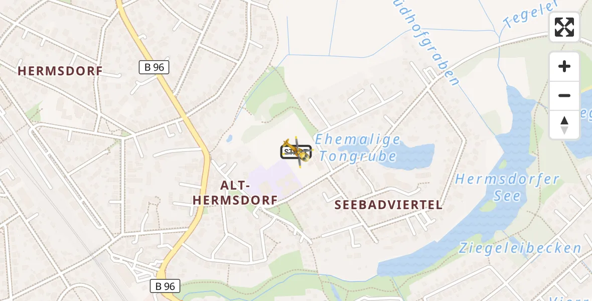 Flugroute Rettungshubschrauber Berlin - Berlin, 15 September 2026, 11:52