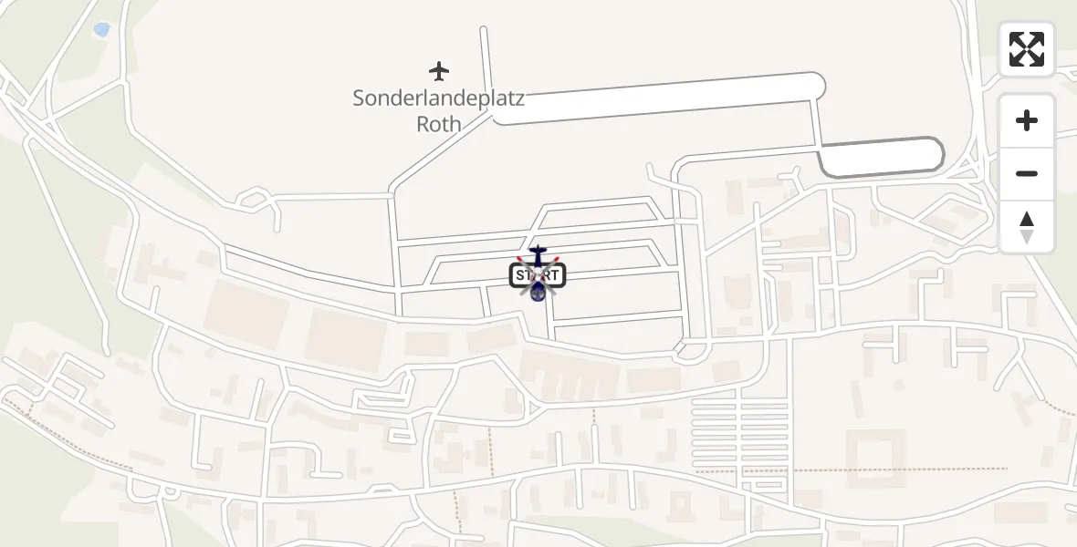 Flugroute Polizeihubschrauber Flugplatz Roth - Flugplatz Roth, 15 September 2026, 12:55