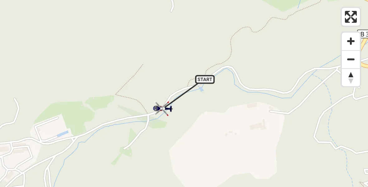 Flugroute Polizeihubschrauber Schneizlreuth - Schneizlreuth, 15 September 2026, 12:59