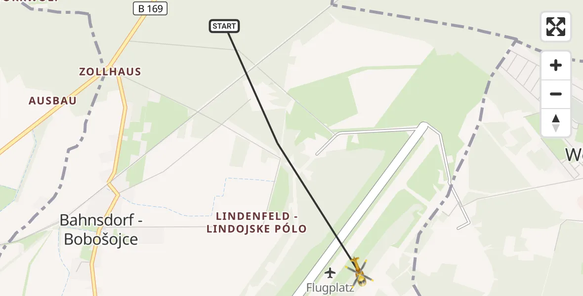 Flugroute Rettungshubschrauber Neu-Seeland - Spremberg-Welzow Flugplatz, 15 September 2026, 13:41