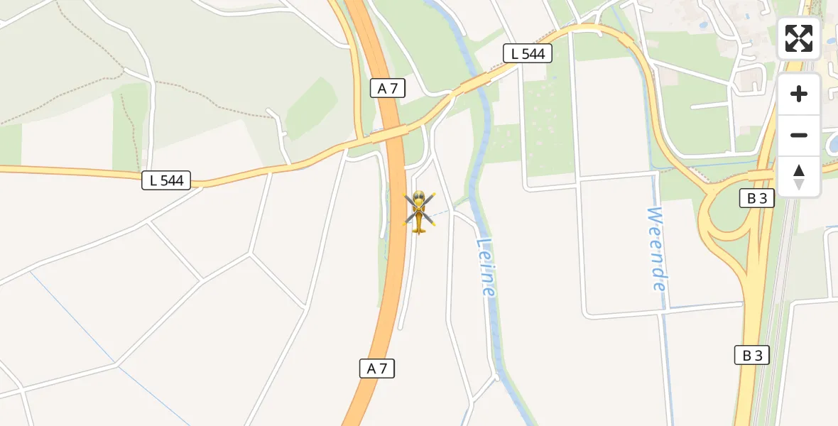 Flugroute Rettungshubschrauber Bovenden - Bovenden, 16 September 2026, 06:36