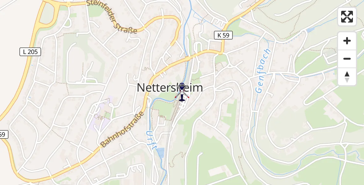 Flugroute Polizeihubschrauber Nettersheim - Nettersheim, 16 September 2026, 08:56