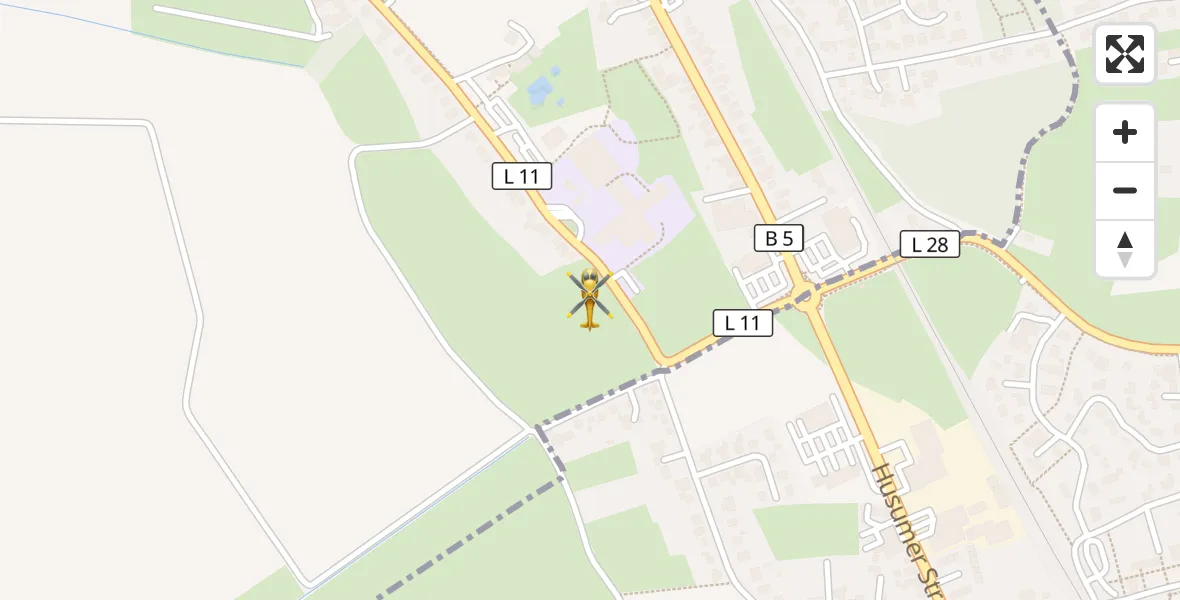 Flugroute Ambulanzhubschrauber Bredstedt - Bredstedt, 16 September 2026, 10:05