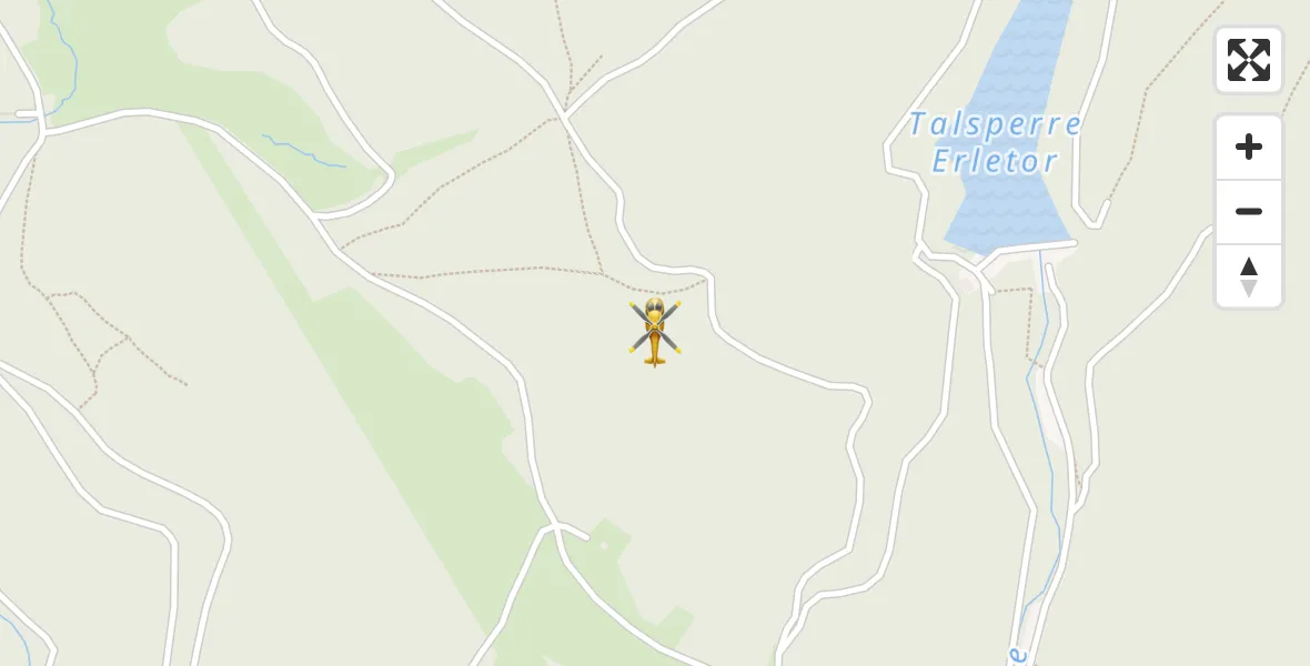 Flugroute Rettungshubschrauber Schleusingen - Schleusingen, 16 September 2026, 10:49