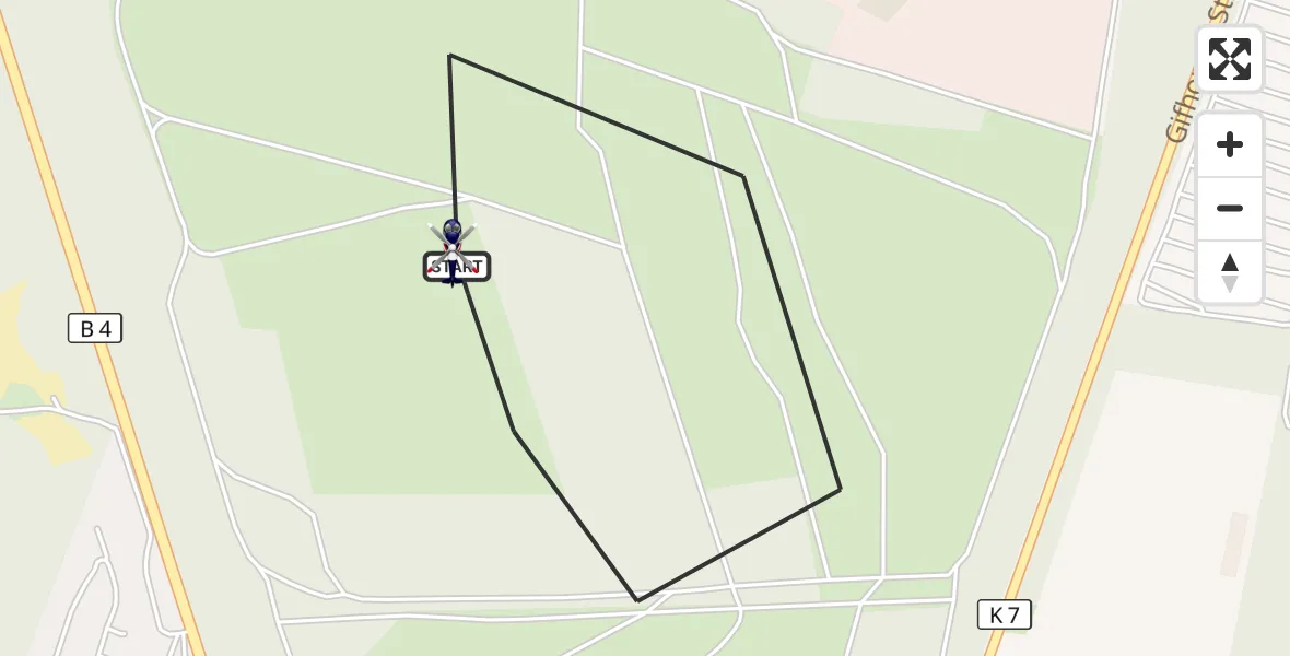 Flugroute Polizeihubschrauber Wesendorf - Wesendorf, 16 September 2026, 11:15