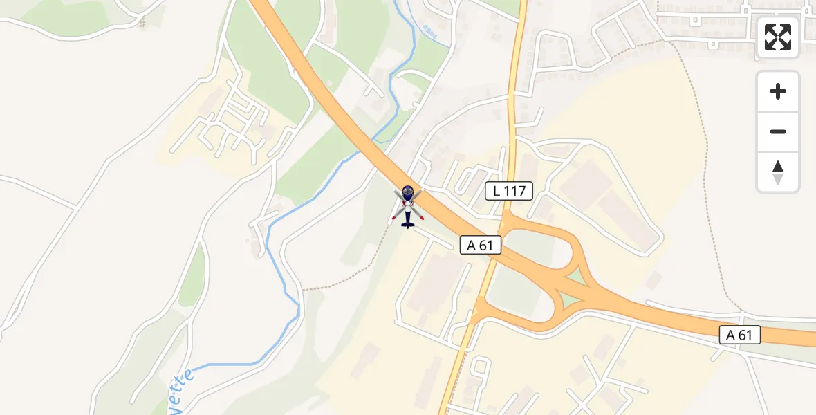 Flugroute Polizeihubschrauber Plaidt - Plaidt, 16 September 2026, 11:45