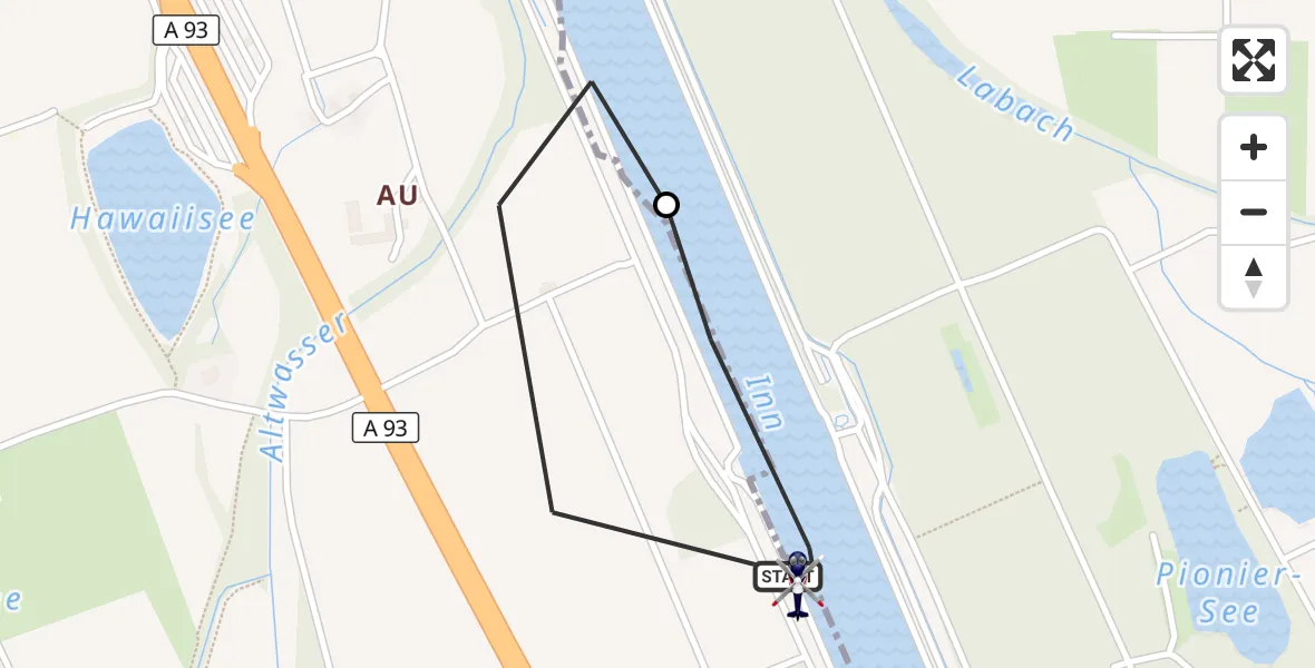 Flugroute Polizeihubschrauber Flintsbach a.Inn - Flintsbach a.Inn, 16 September 2026, 12:07