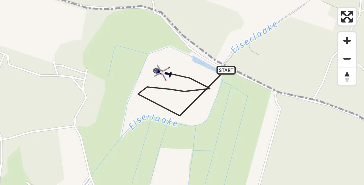 Flugroute Polizeihubschrauber Wandlitz - Wandlitz, 16 September 2026, 13:38
