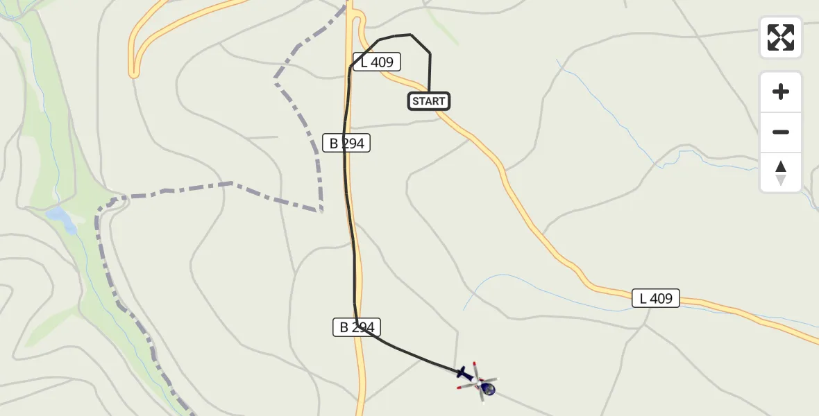 Flugroute Polizeihubschrauber Freudenstadt - Freudenstadt, 16 September 2026, 16:00