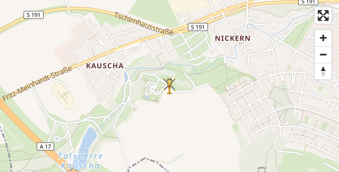 Flugroute Rettungshubschrauber Dresden - Dresden, 17 September 2026, 08:20
