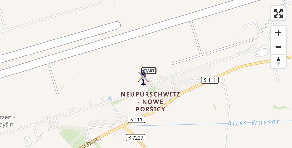 Flugroute Polizeihubschrauber Bautzen Flugplatz - Bautzen Flugplatz, 17 September 2026, 09:29