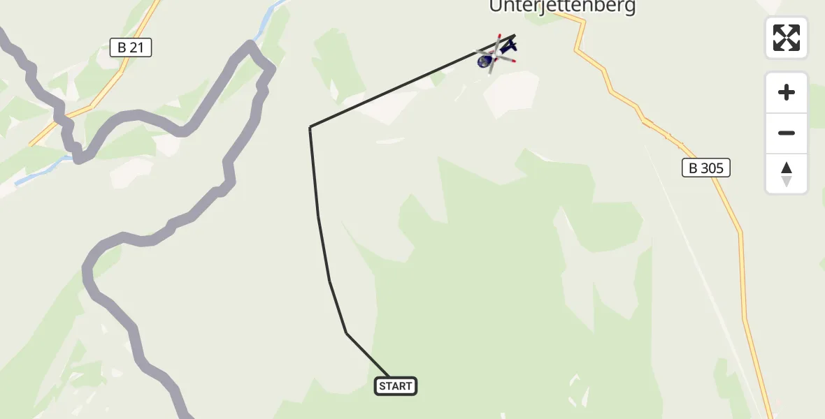 Flugroute Polizeihubschrauber Schneizlreuth - Schneizlreuth, 17 September 2026, 09:51