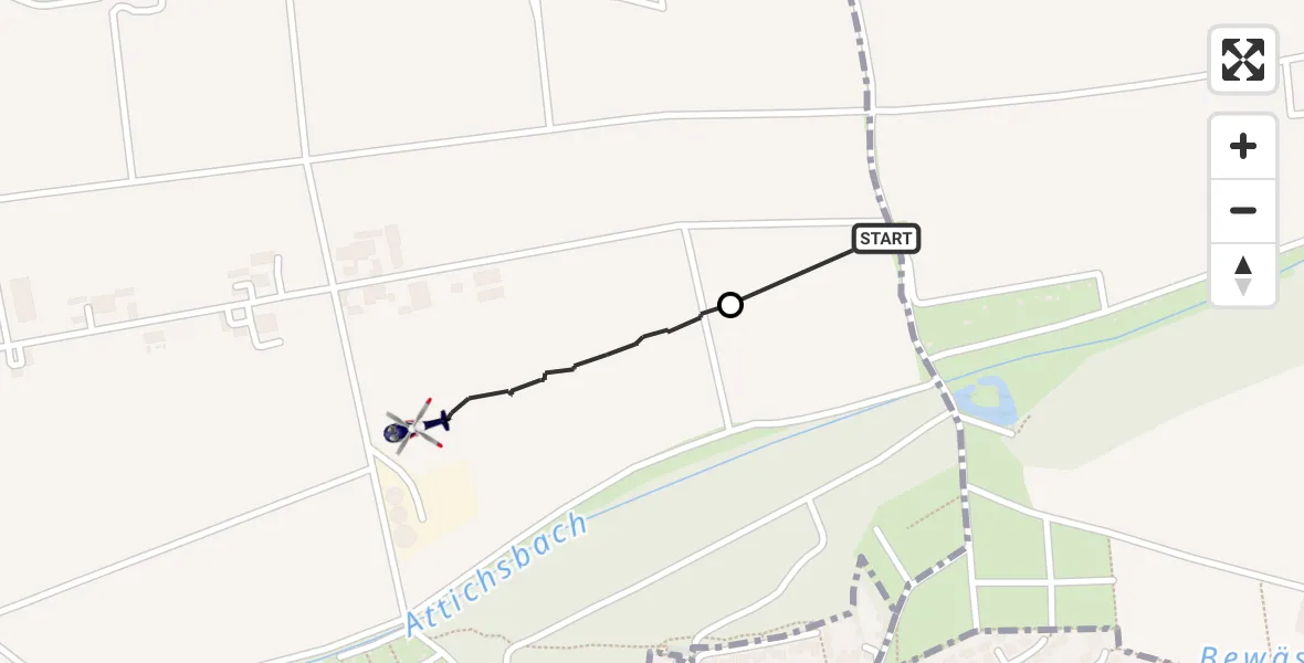 Flugroute Polizeihubschrauber Oedheim - Bad Friedrichshall, 17 September 2026, 10:56